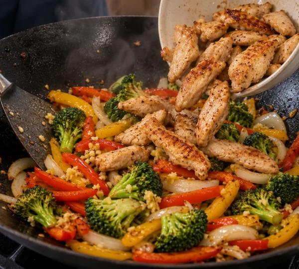 Step 9: Return chicken to the pan