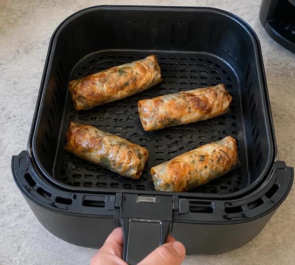 Step 4: Air fry until crisp