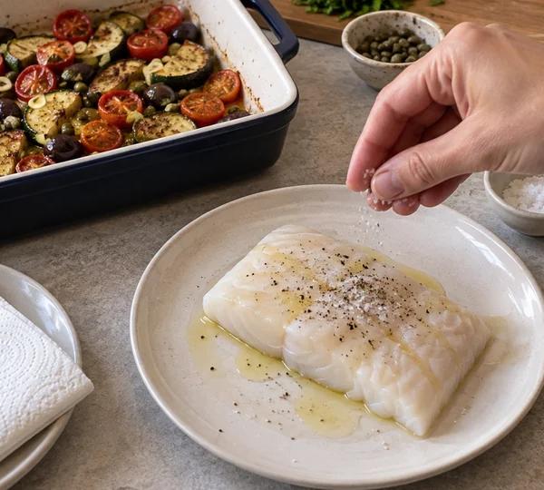 Step 3: Season the cod