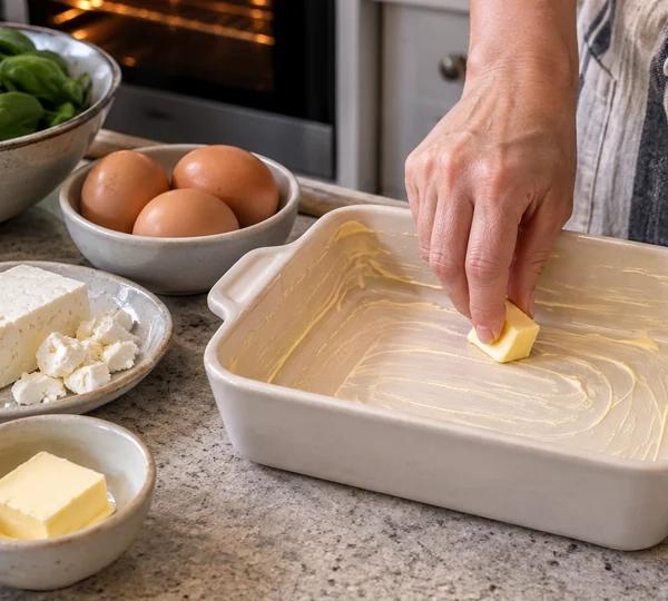Step 1: Heat the oven and butter the dish