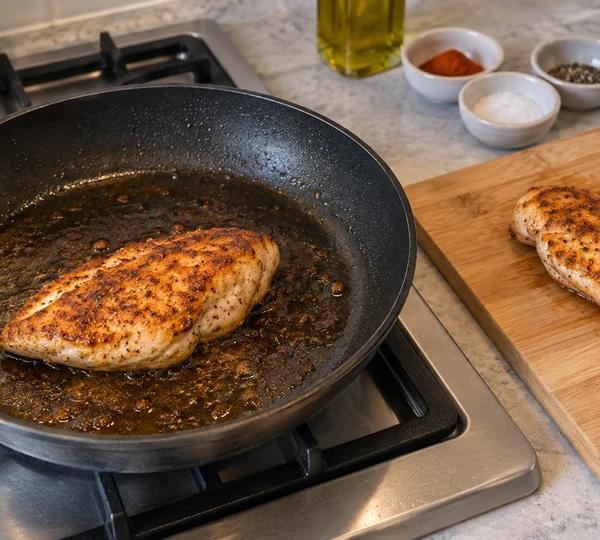 Step 2: Cook the chicken
