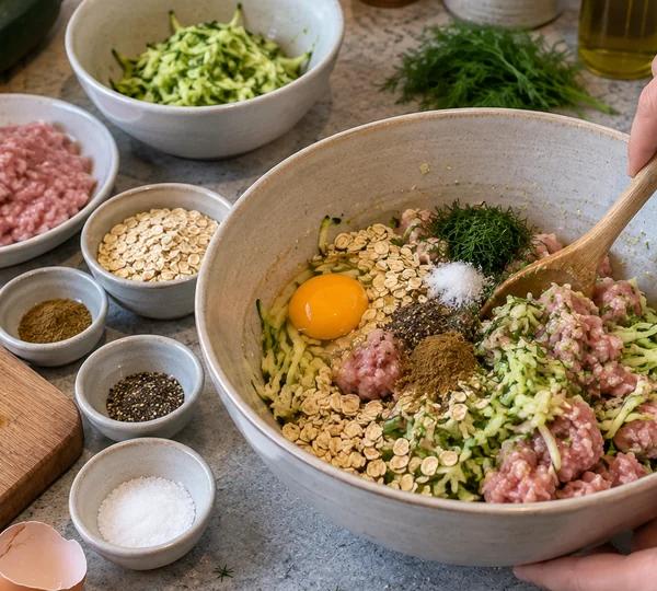 Step 2: Mix and rest the patties