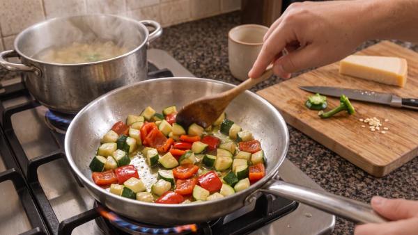 Step 2: Sauté the veg