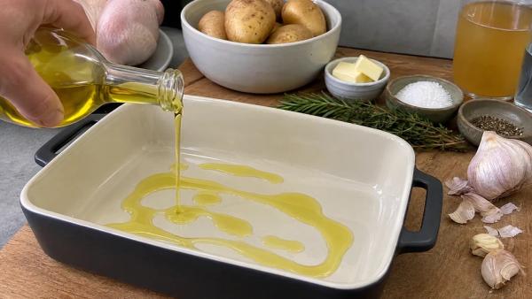 Step 2: Oil the dish