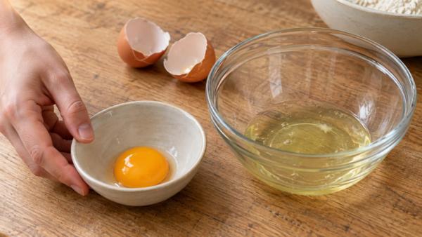 Step 2: Separate the egg