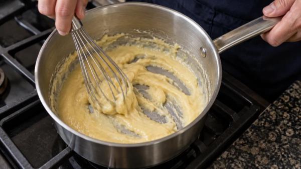 Step 6: Whisk in the flour