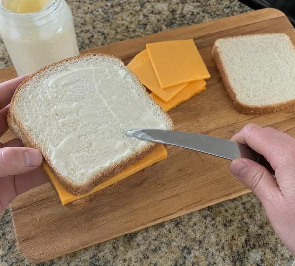 Step 2: Spread a thin layer