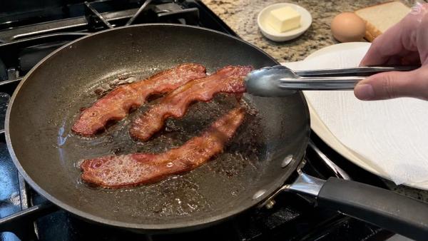 Step 1: Crisp the bacon