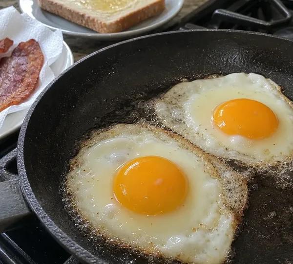 Step 2: Fry the eggs