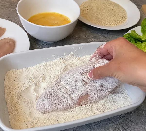 Step 2: Flour Coat
