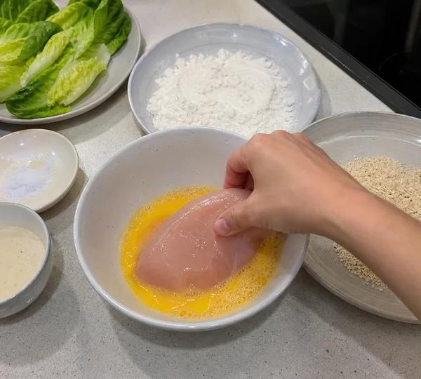 Step 3: Egg Dip