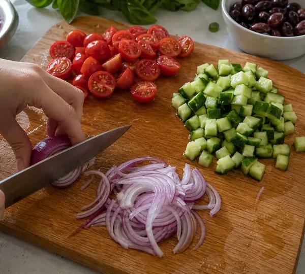 Step 6: Prep Salad Veggies