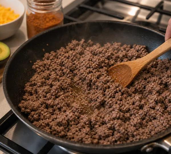 Step 2: Brown the beef