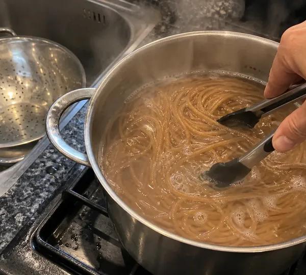 Step 3: Cook the whole wheat spaghetti
