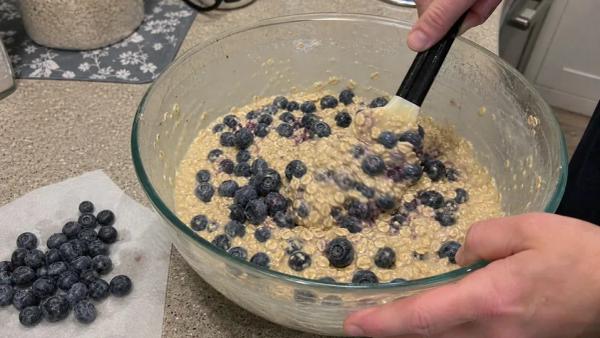 Step 4: Fold in Berries