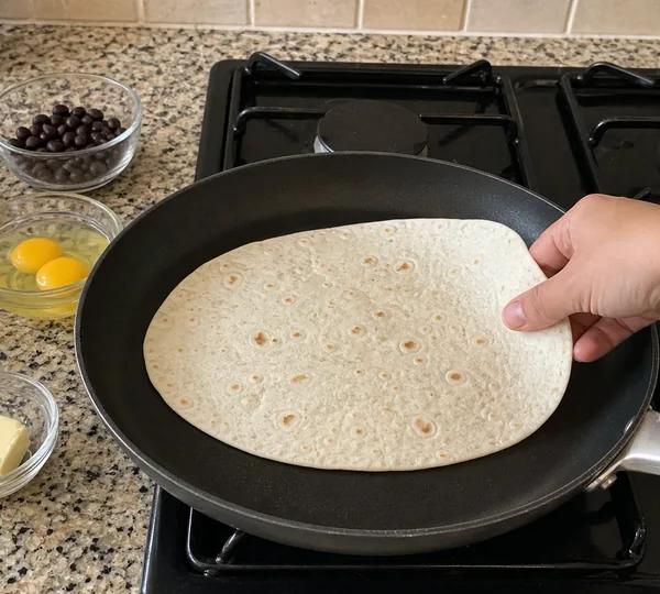 Step 7: Warm the Tortilla