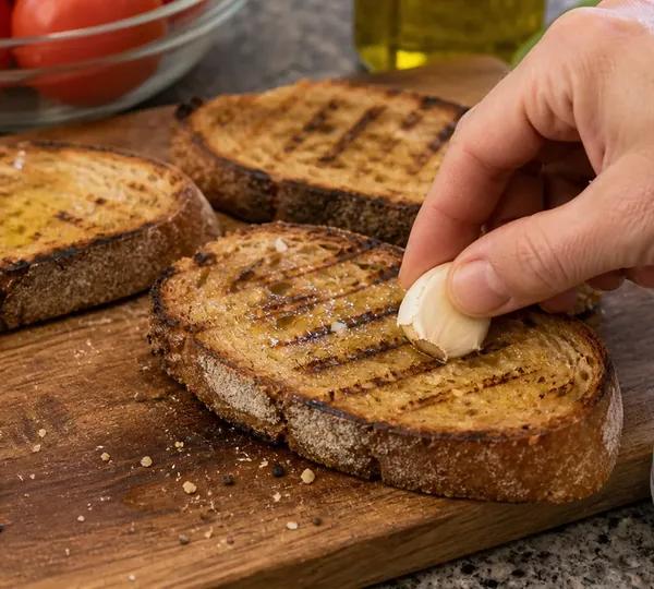 Step 2: Garlic-rub