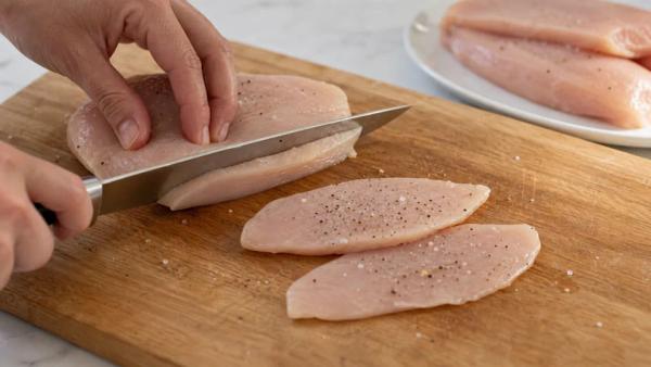 Step 2: Butterfly the chicken