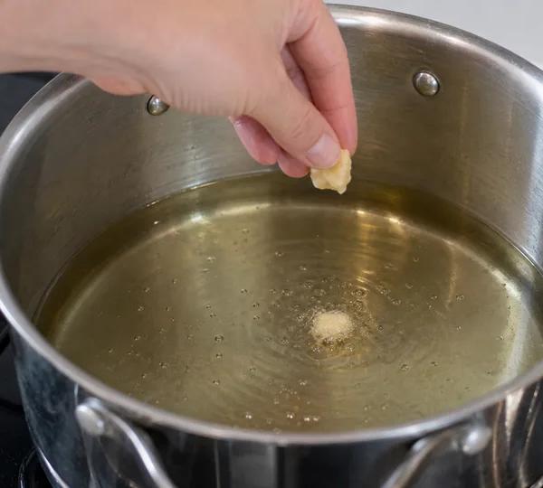 Step 3: Heat the oil