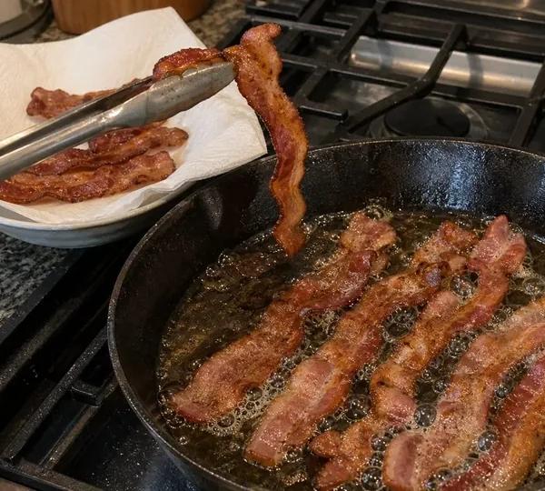 Step 1: Cook the bacon