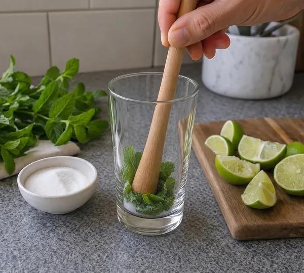 Step 1: Muddle the Mint