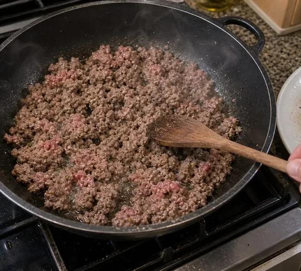 Step 2: Cook the beef mince