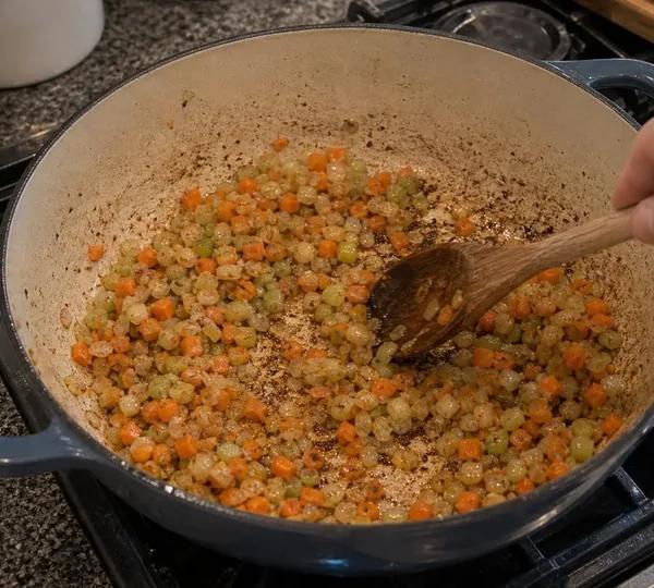 Step 4: Soften the Veg