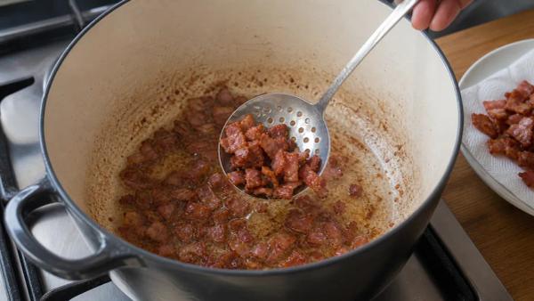 Step 1: Crisp the bacon