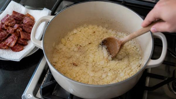 Step 2: Soften the onion