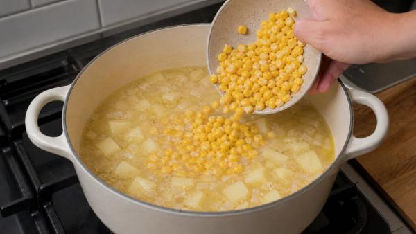 Step 4: Add the corn