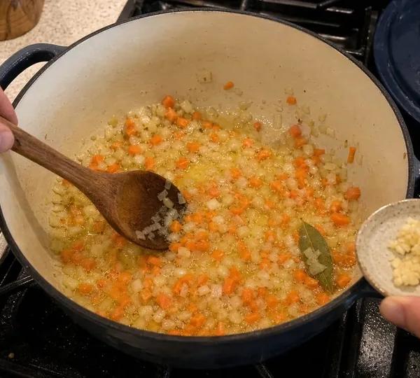 Step 1: Sauté Base