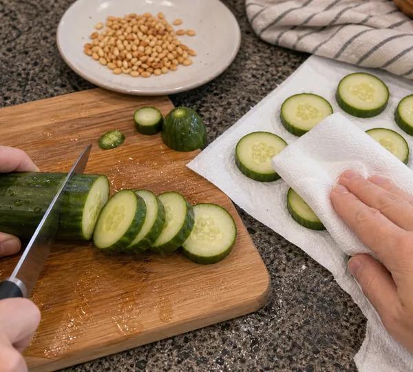 Step 4: Slice the Cucumber