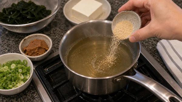 Step 2: Heat the Dashi