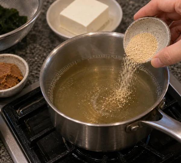 Step 2: Heat the Dashi