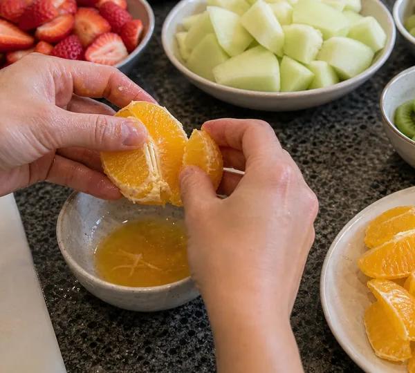 Step 2: Segment the orange