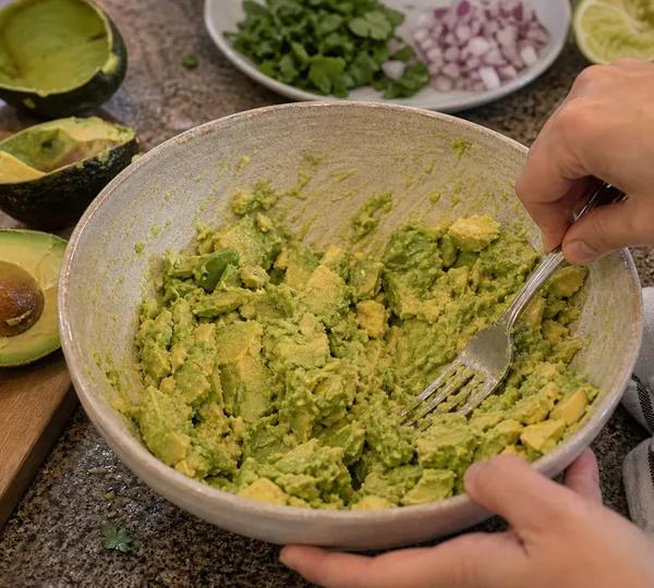 Step 1: Mash the avocado