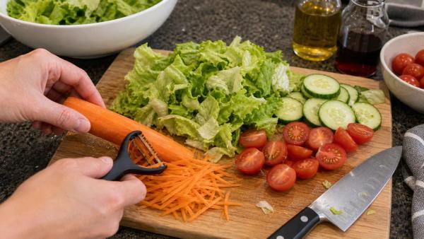 Step 1: Prep the veg