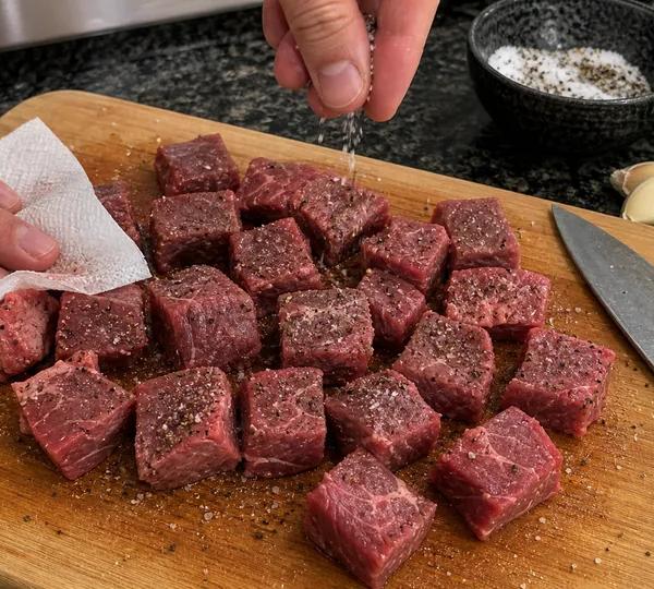 Step 1: Cube & dry