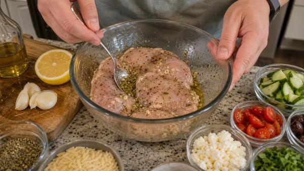 Step 1: Marinate the chicken