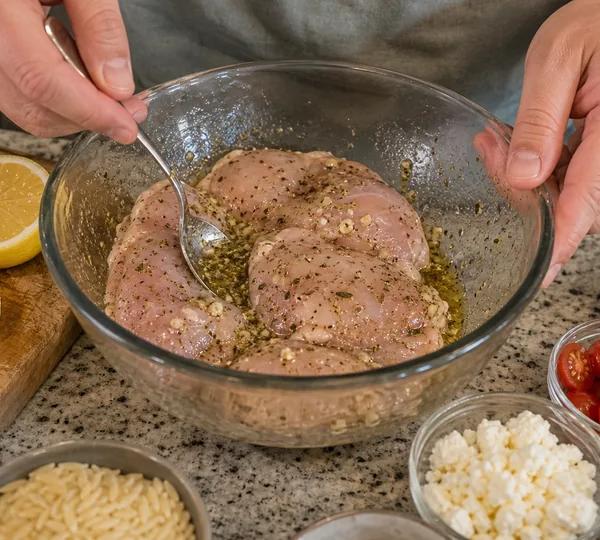 Step 1: Marinate the chicken