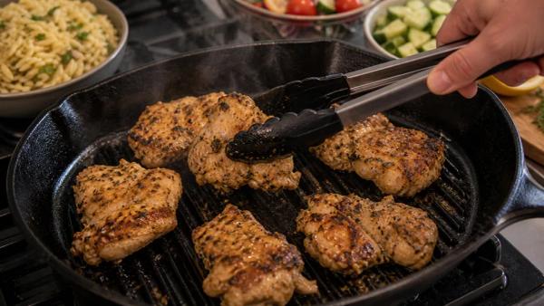 Step 4: Cook the chicken through