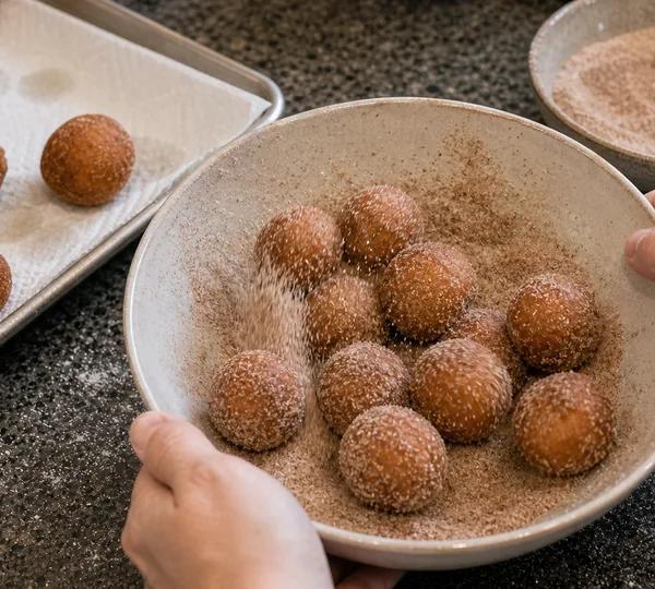 Step 7: Toss in Cinnamon Sugar