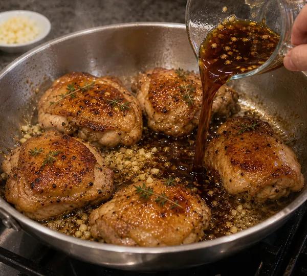 Step 5: Add minced garlic
