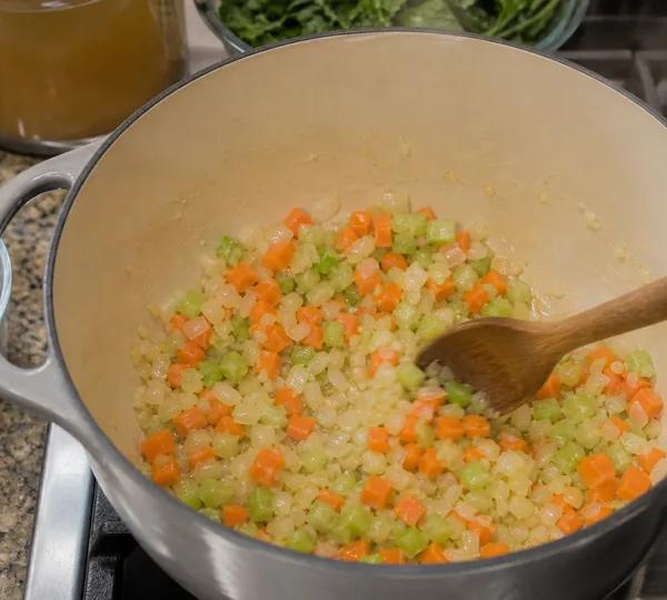 Step 2: Sauté the Mirepoix