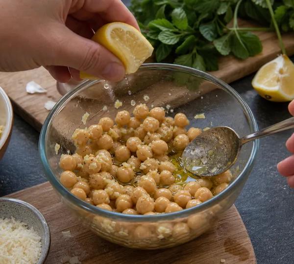 Step 1: Marinate Chickpeas