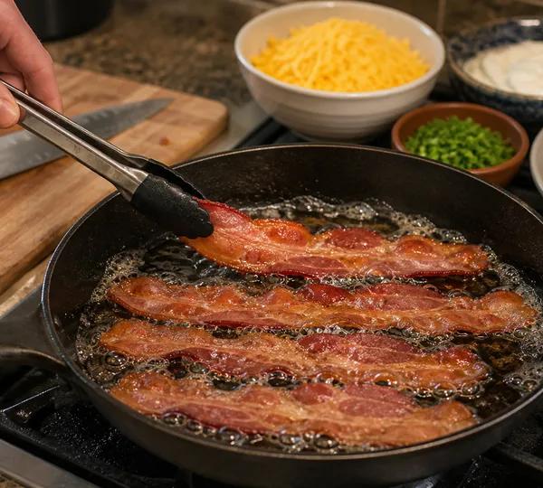 Step 2: Crisp the bacon