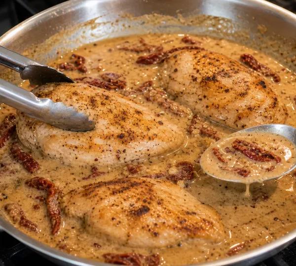 Step 5: Return the chicken