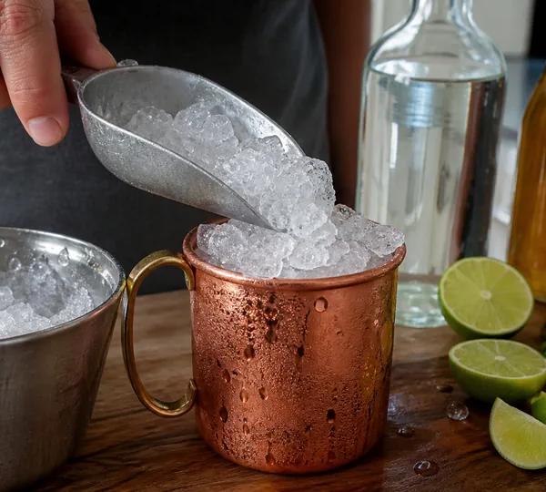 Step 2: Fill with crushed ice