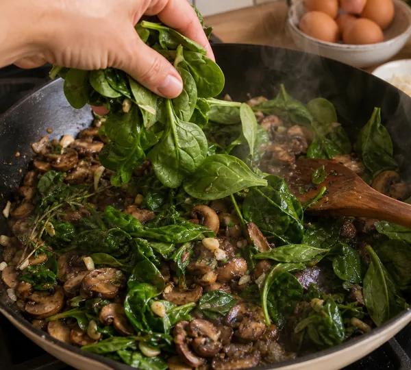 Step 5: Wilt Spinach