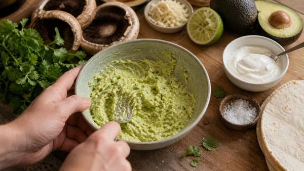 Step 4: Add lime and yogurt